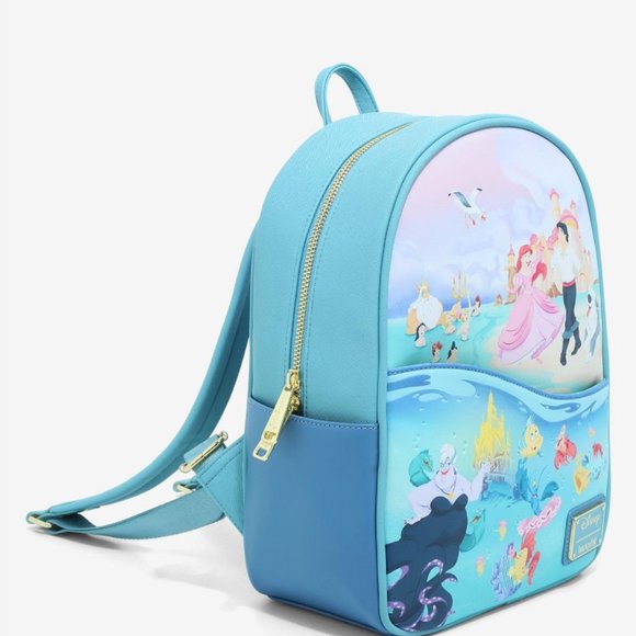 Loungefly Disney The Little Mermaid Beach Portrait Mini Backpack & Wallet main image 7